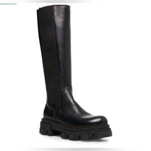 Steve Madden Wayde Black Tall Boots Size 9